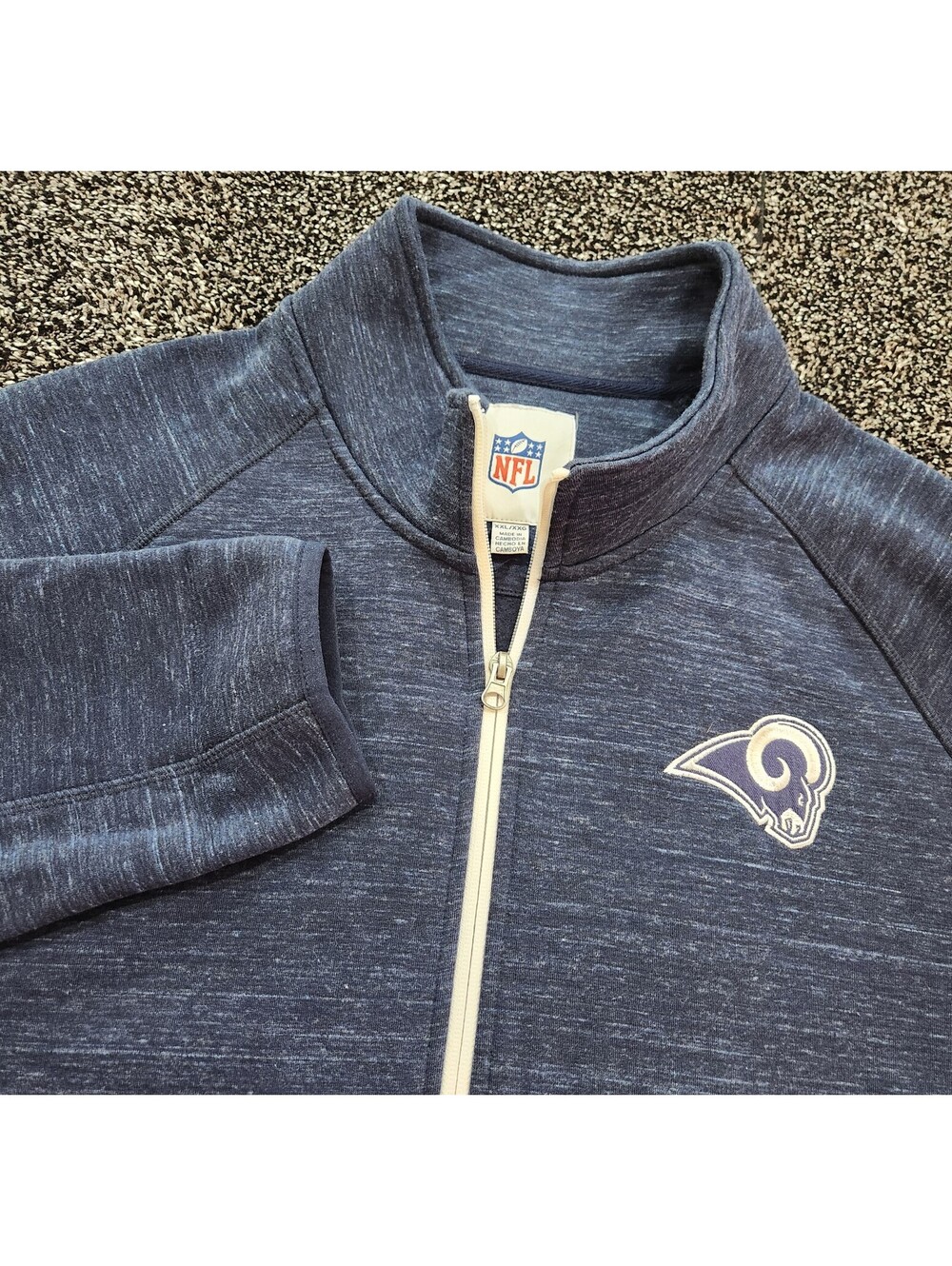 NFL Los Angeles LA Rams G-III Men's Size 2XL Full-Zip Jacket Navy Blue Football